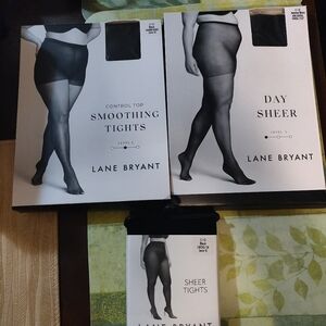 Lane Bryant Black Tights Bundle Size C/D